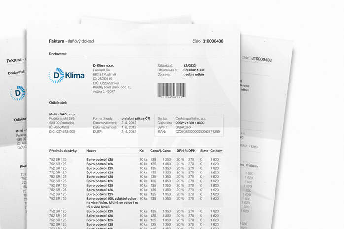 D-Klima – invoice