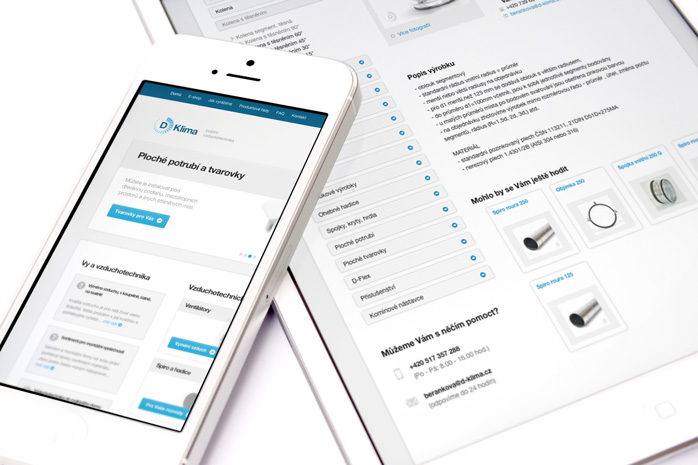 D-Klima – firemní web a e-shop